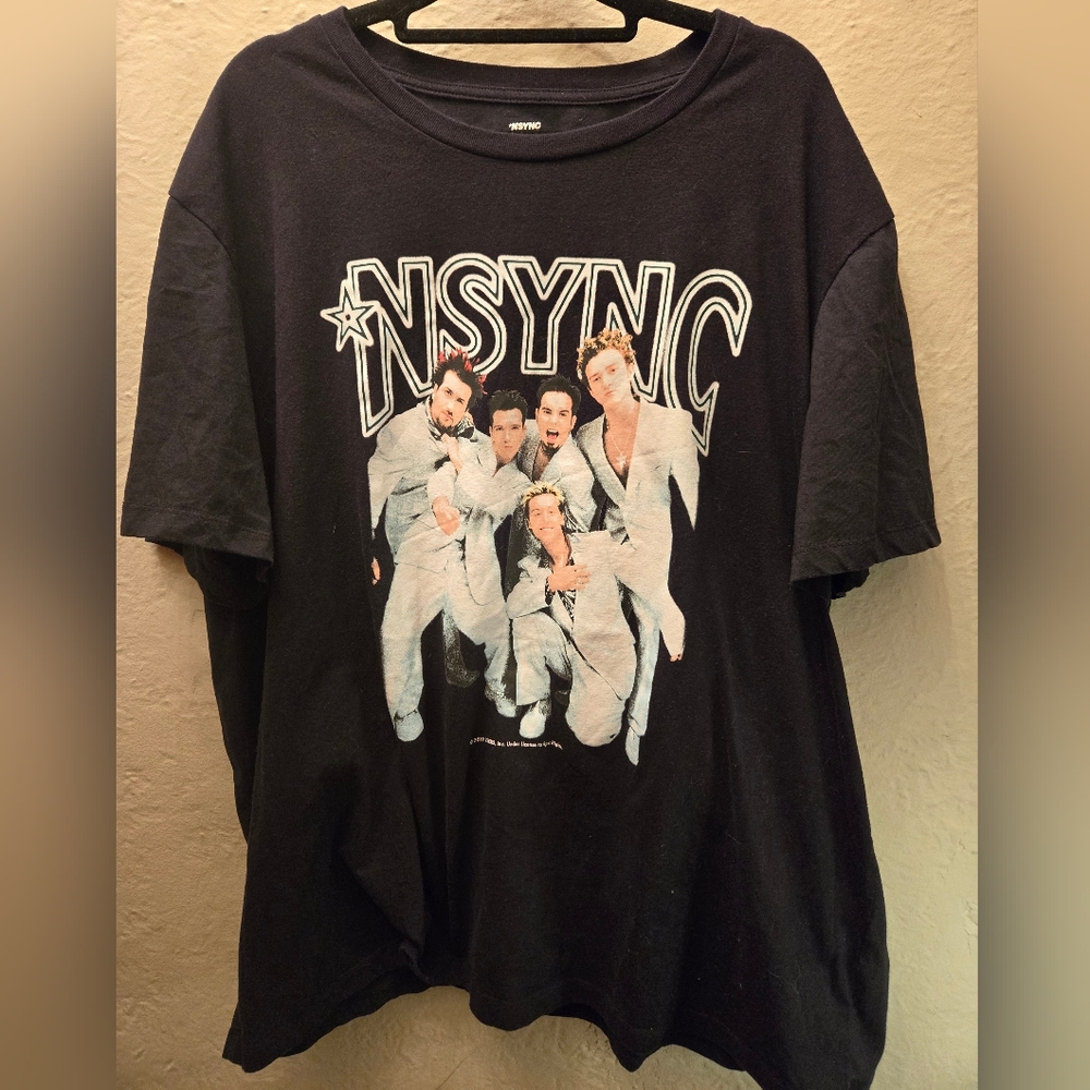 NSYNC Graphic Tee | Y2K Pop Icon | Black Band Tee | 2X